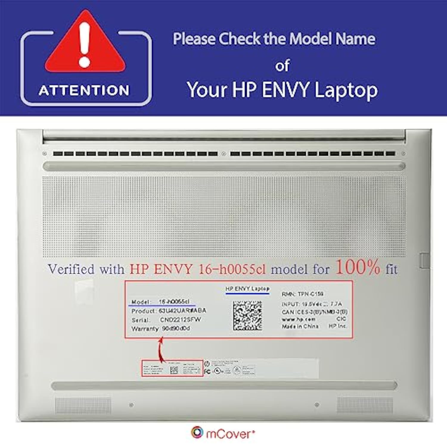 mCover Case Compatible ONLY for 2022~2023 16-inch HP Envy 16-H0xxx / 16-H1000 Series Windows Notebook PC (NOT Fitting Any Other HP Models) - Green