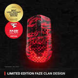 Aerox 3 Wireless: Faze Clan Edition  Holey Rgb Gaming Mouse  18K Dpi Truemove Air Optical Sensor  Ultra-Lightweight Water Resistant Design