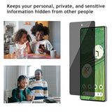 2 Pack Privacy Screen Protector For Google Pixel 6A 6.1”5G [Anti-Spy Tempered Glass], Ultra Hd, Anti-Scratch, Bubble-Free, Easy Install 9H Protective Glass