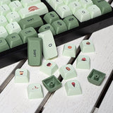 Matcha Green Pbt Keycaps Set 126 Keys Xda Profile Cute Keycaps Custom Dye-Subl