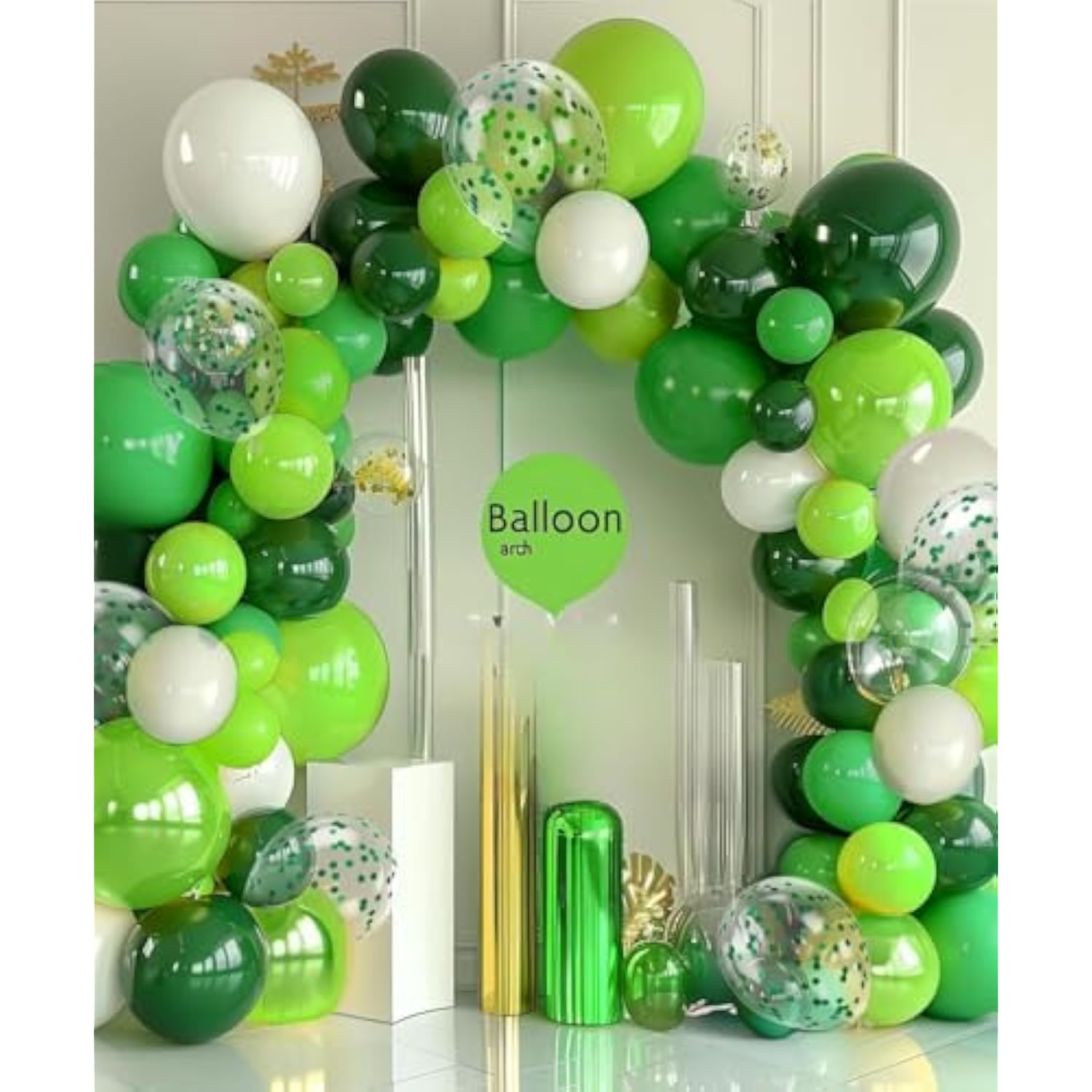 300 Pcs Green Balloons 12 Inch Different Shades Of Green Party Balloon Set, Of For Jungle Safari Party Supplies