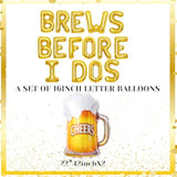 Brews Before I Dos Balloons Brews Before I Dos Sign Bride Shower Decorations Bachelorette Engagement Decorations Bach Decor