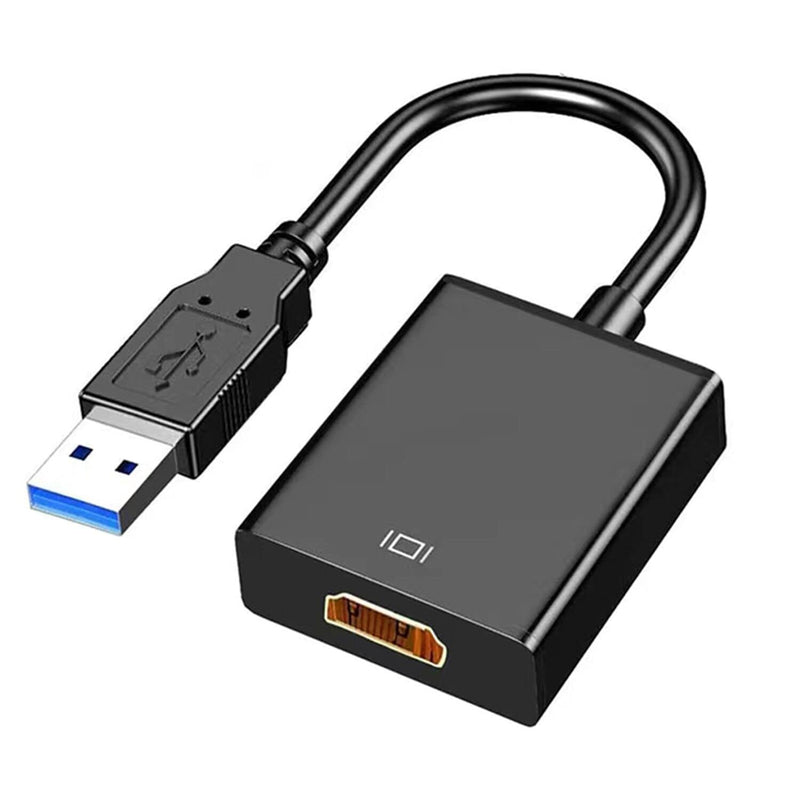 Usb To Hdmi Adapter, Usb 3.0 To Hdmi 1080P Video Audio Converter Connect Pc, L