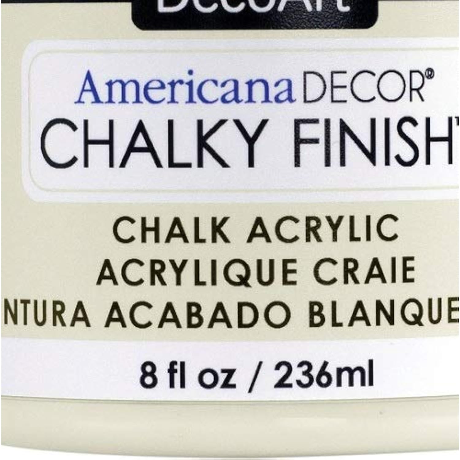 DecoArt ADC-02 Americana Chalky Finish Paint, 8-Ounce, Lace