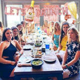 43 Pcs Lets Brunch Decoration Brunch And Bubbly Bridal Shower Decoration Lets Brunch Sign Banner Floral Bridal Shower Decoration