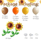 139pcs Sunflower Balloon Arch Kit Yellow Garland for Bee Theme Birthday Party Decor