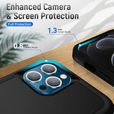 For Iphone 12 Case With Hd Screen Protector [Military Grade Drop Tested] Heavy-Duty Tough Rugged Shockproof Protective Case For Iphone 12 Pro, Black