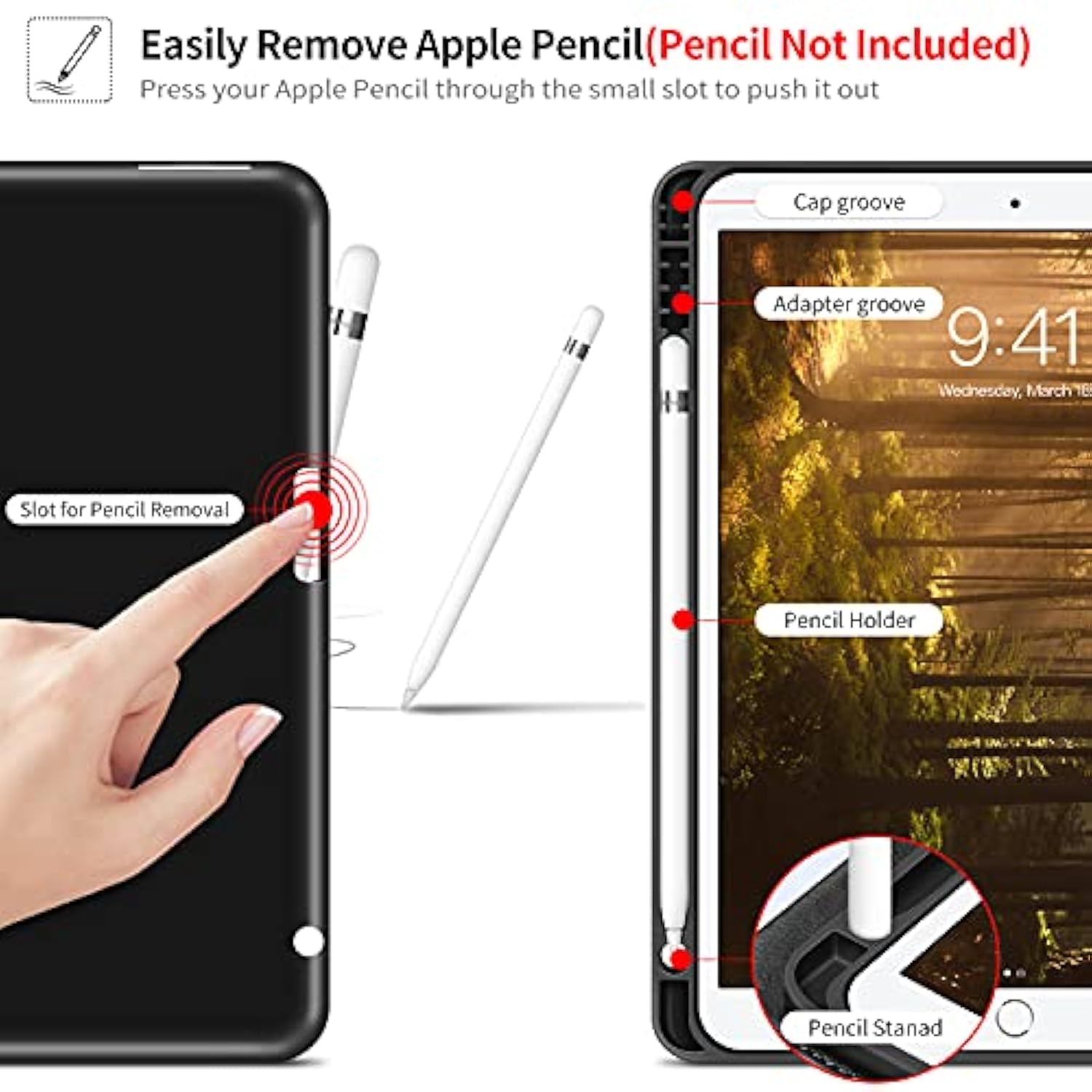 Ipad 9Th Generation Case 2021, Ipad 8Th/7Th Generation Case 2020/2019 With Pen