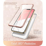 i-Blason Glitter Case for iPhone 13 Pro Max 6.7 Inch Mobile Phone Case 360 Degree Case Bumper Protective Cover 2021 Edition Marble