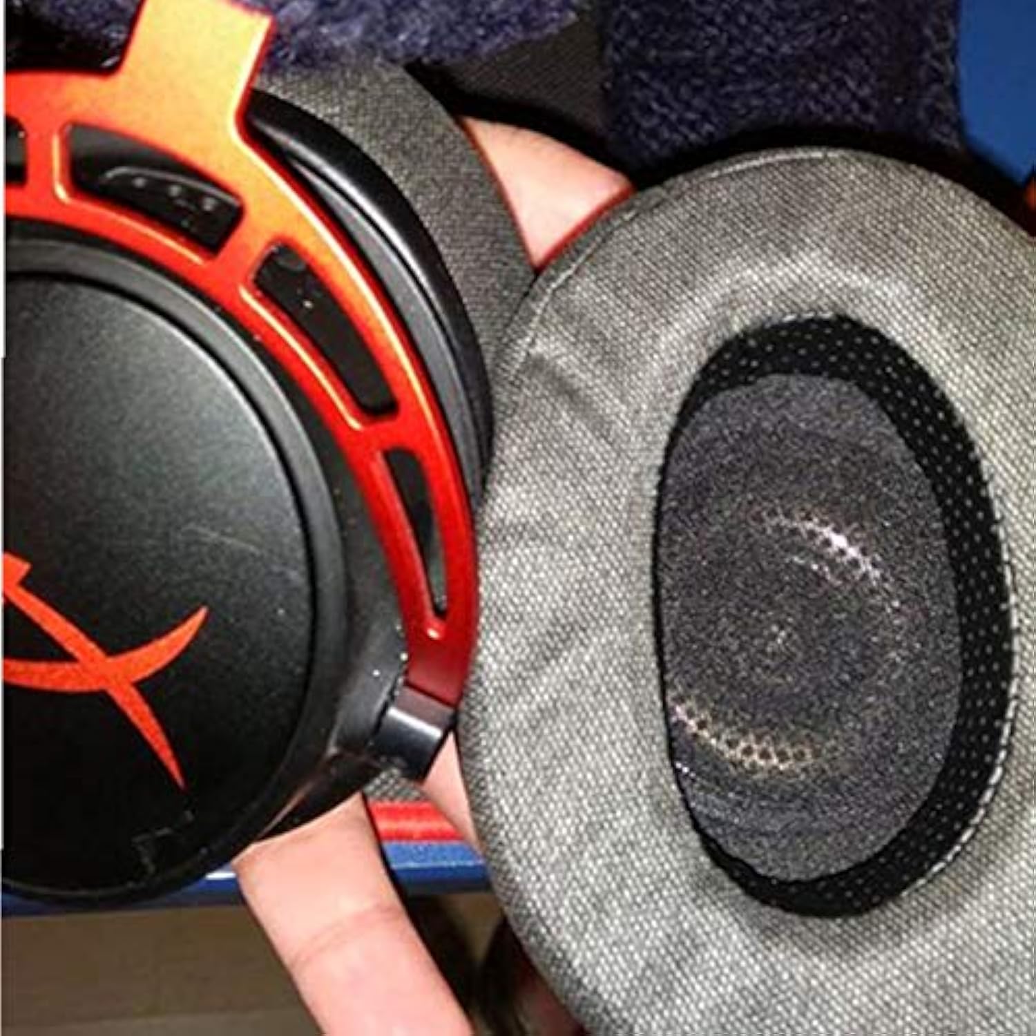 Thick Ear Pads Pillow Earpads Cushion Earmuff Foam Cover Compatible With Hyperx Cloud Alpha Headphones Headset