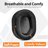 Ath M70X Ear Pads - Replacement Ear Cushion Compatible With Ath-M70X Headphones I Thicker Memory Foam (Hybrid Velour)