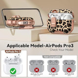 Leopard Print AirPods Pro 3 Case with Safety Lock