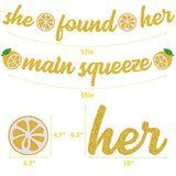 She Found Her Main Squeeze Bridal Shower Decorations For Lemon Citrus Lemon Theme Bride To Be Bachelorette Wedding Engagement Final Fiesta Hen Party Decor
