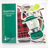 Camping Lumberjack Photo Booth Props | 18 Piece Set By Paper And Cake | Antlers, Ax, Beard, Plaid Cap, S’Mores And More | Great For Birthday Parties And Events