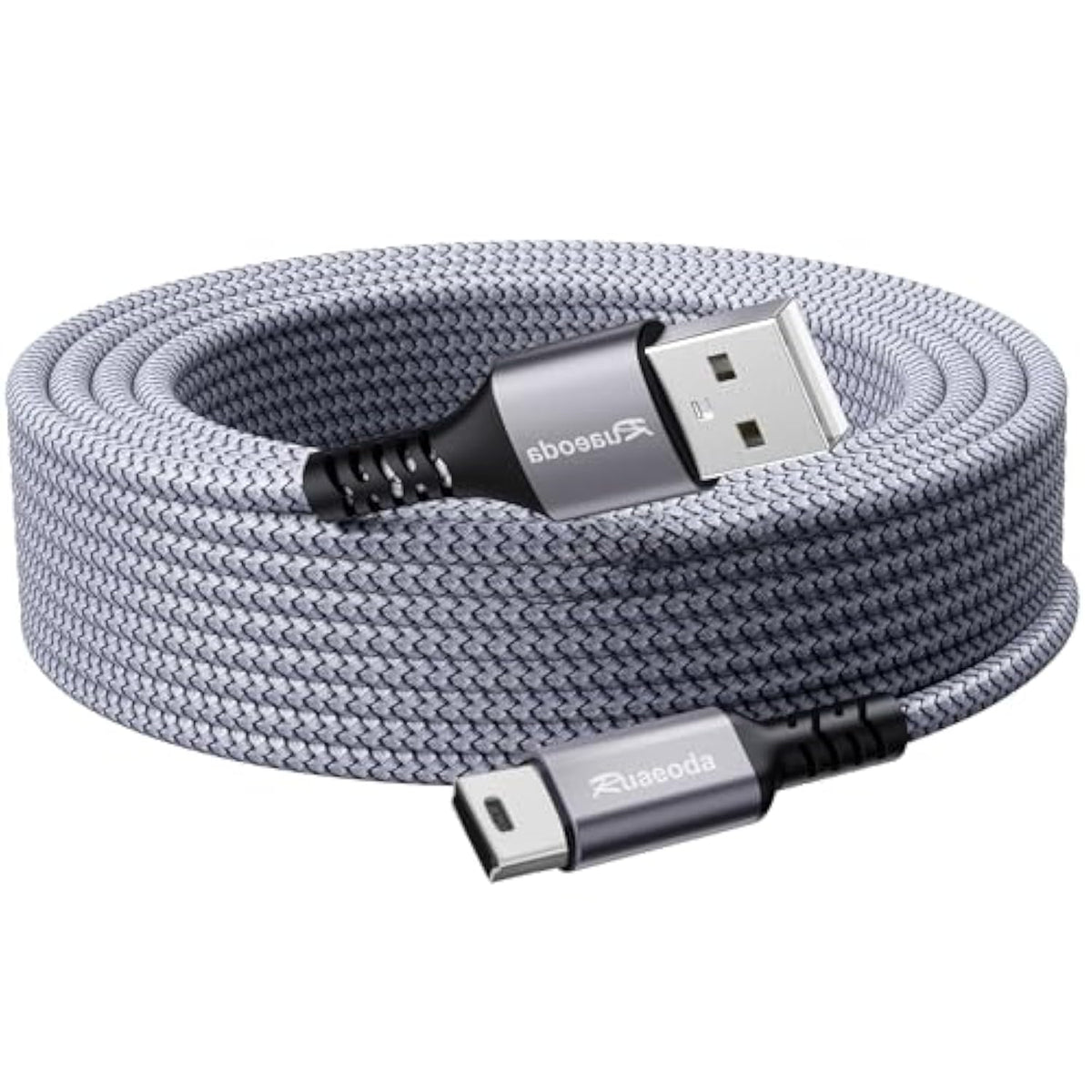 Mini Usb Cable 6 Ft, Mini Usb Charger 2.0 Type A To Mini 5 Pin B Cable Compatible With Gopro Hero 3+, Ps3 Controller, Cell Phones, Mp3 Players, Satnav, Dash Cam, Digital Camera Etc