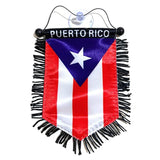 Puerto Rico Flag For Car Puerto Rican Accessories Mini Banner Hanging Decoration For Cars Home Wall Door Window