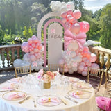 Pink Balloon Arch Kit Coquette Birthday Decorations Pink And White Balloons With Bow Balloons For Pink Bow Birthday Bachelorette Party Bridal Shower Decorations