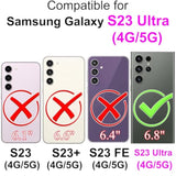 For Samsung Galaxy S23 Ultra Wallet Case, Flip Folio Cover With Stand Feature For Women Men, Pu Leather Phone Case Fit For Samsung Galaxy S23 Ultra [Rose Gold-Butterfly]