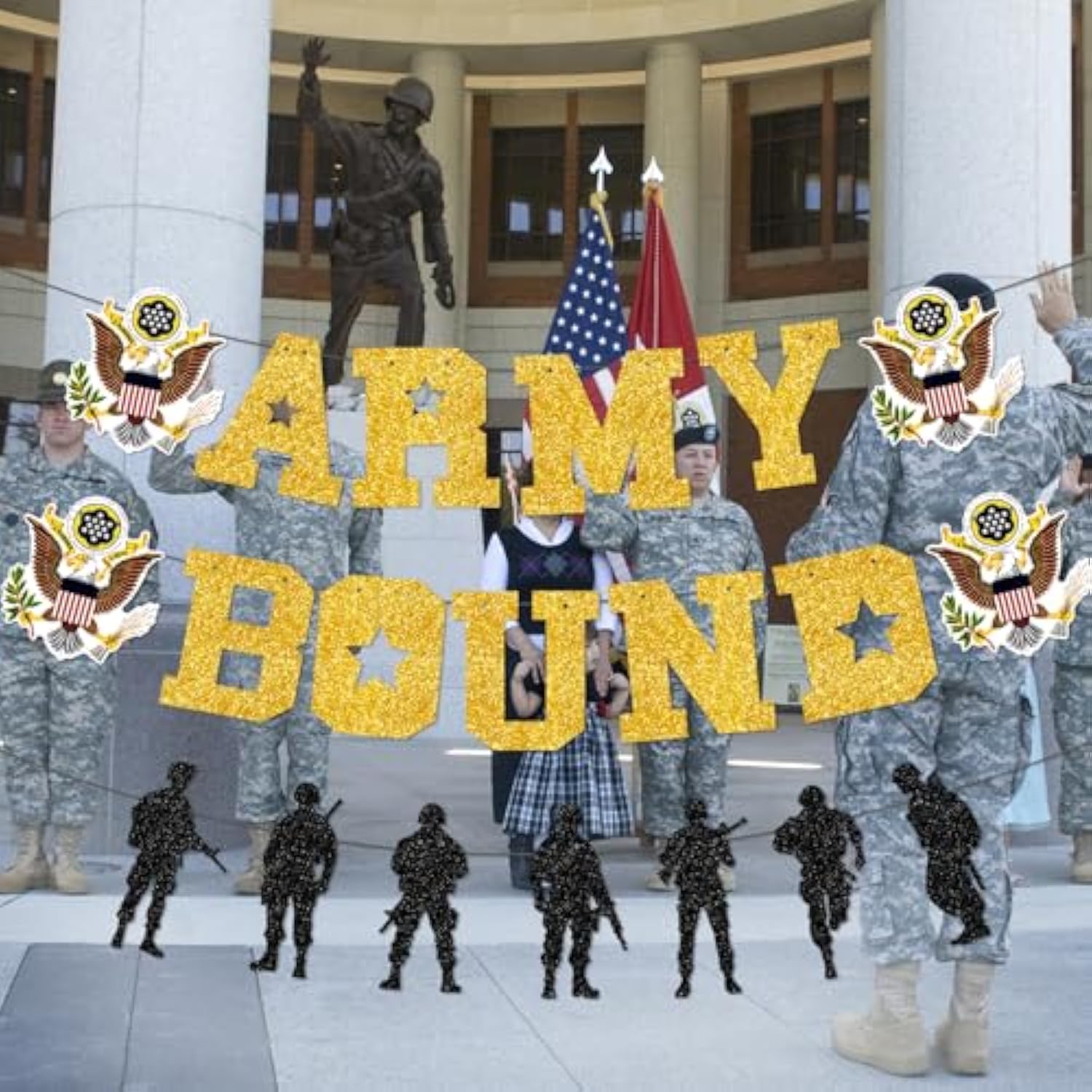 Army Bound Banner, Army Party Decorations, Army Banner, Army Decorations For Party