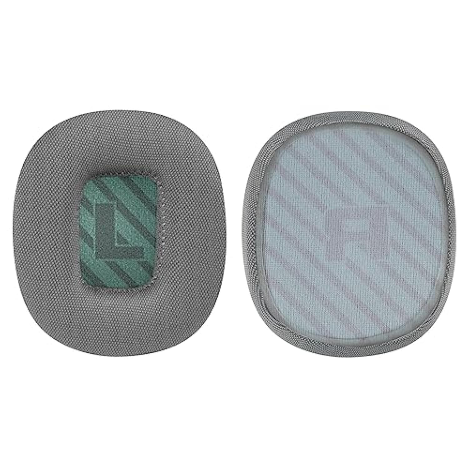 Geekria Comfort Mesh Fabric Replacement Ear Pads for Astro Gaming A10 Gen 2 Headphones Ear Cushions, Repair Parts (Grey/Green)
