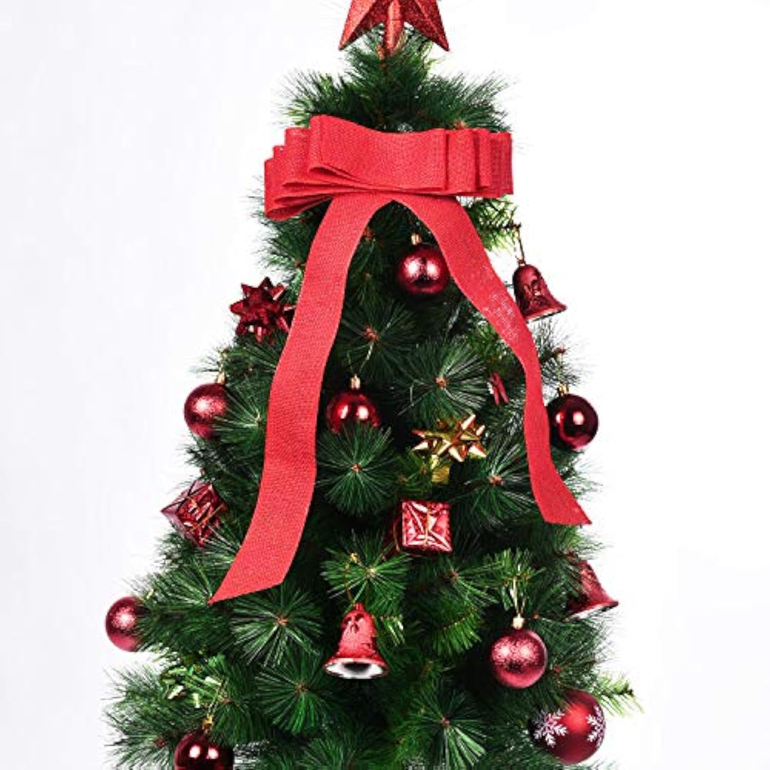 2 Rolls Burlap Wired Ribbon Natural Weave Ribbon With Wired Edge For C