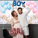 Boho Bear Gender Reveal Backdrop Banner Boho Floral We Can Bearly Wait Gender Reveal Decorations Pampas Grass He or She Baby Shower Party Decor (6x3.6ft)