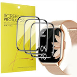 Compatible For Zoskvee P95 Smart Watch Screen Protector, [3 Pack] 3D Full Coverage Pet Soft Screen Protector Film Compatible For Zoskvee P95 2.0" Smart Watch/Popglory P95 2.01'' Smartwatch/P95 Smart Watch (3 Pack)