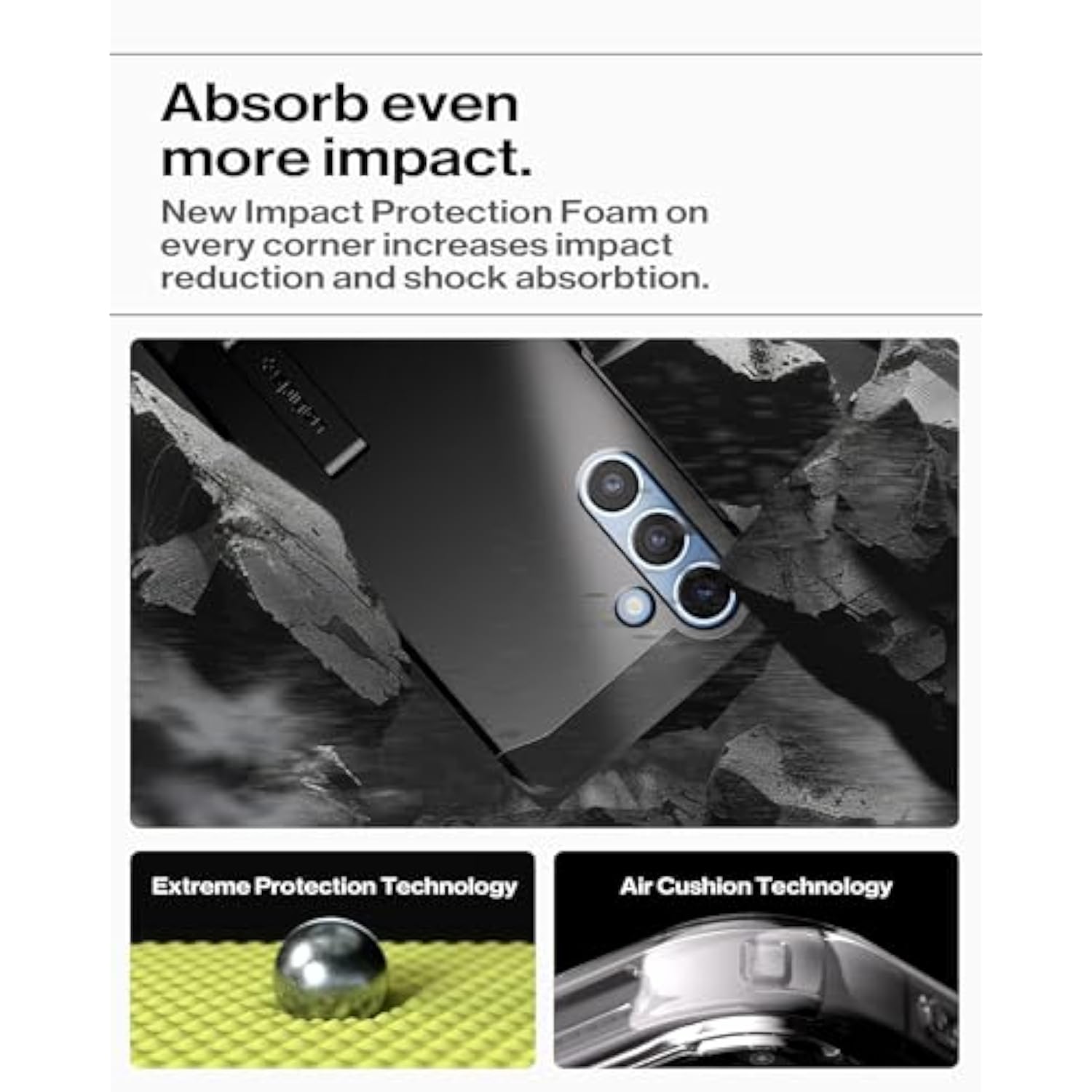 Tough Armor MagFit Case for Galaxy S25 with Kickstand & Fast Wireless Charging - Black