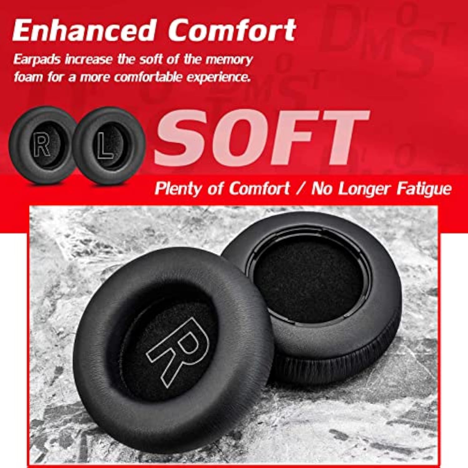 Ear Pads Compatible With Beoplay H9 3Rd Gen Headphones -Replacement Ear Cushions Ear Cups - Not Fit H9I, H9, H7 (Comfort Leather Black)