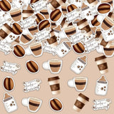 Coffee Baby Shower Decorations Confetti, 200Pcs Coffee A Sweet Baby Is Brewing Confetti Cup And Bean Double Sided Printing For Gender Reveal Celebration Decoration