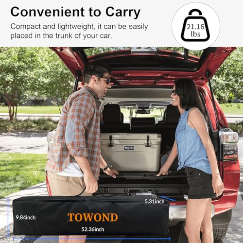 Outdoor Projector Screen with Stand, 200 Inch Portable Projection Screen - Dual-Sided 16:9 4K HD Movie Screen, Wrinkle-Free Design & Carry Bag for