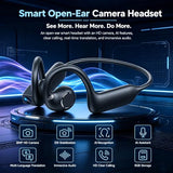 Clip On Earbuds, Open Ear Clip Wireless Earbuds Bluetooth 5.4, Clear Voice Call, Sport Earphones with Charging Case, Built-in Mic, 35H Play Time OWS