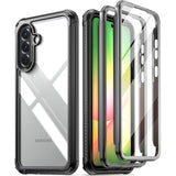 Guardian Case For Samsung Galaxy A56 5G, [2 Front Frame] [20 Ft Mil-Grade Drop Tested] Full-Body Hybrid Shockproof Cover With Built-In Screen Protector, Black/Clear