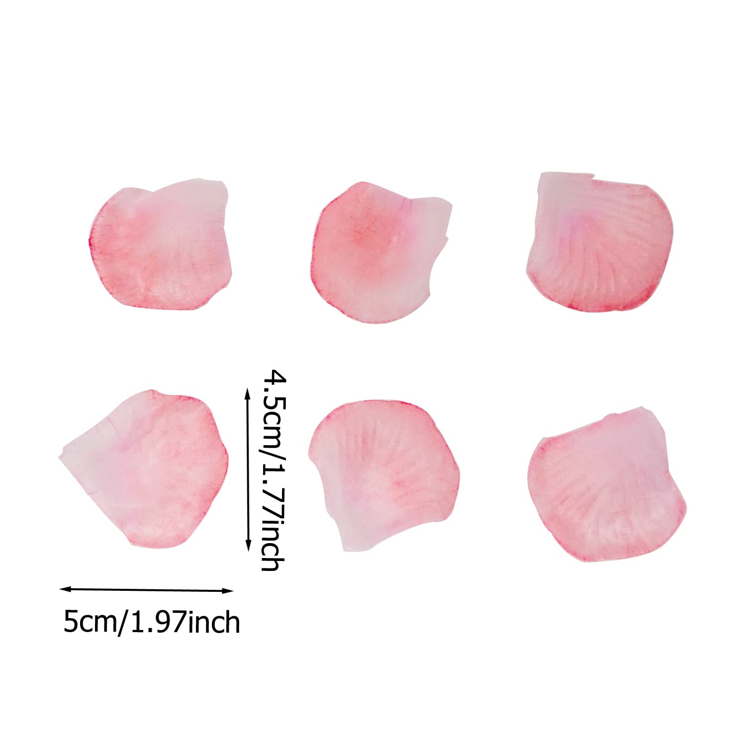 1000Pcs Artificial Rose Petals Fake Silk Flower Petals Romantic Decorations Table Walkway Bed Arrangement For Wedding, Valentine'S Day, Engagement, Anniversary (Pink)