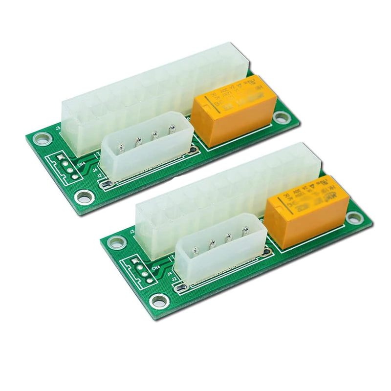 2 Pack Dual Psu Adapter Jumper Multiple Power Supply Adapter Sync Starter Card