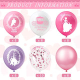 48 Princess Balloons – Pink Confetti Party Decor for Birthdays, Baby Showers & More