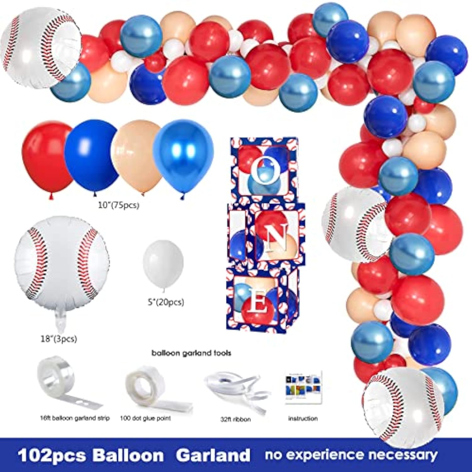 Baseball 1St Birthday Party Decorations, Rookie Of The Year 1St Birthday Decorations, 1St Birthday Party Supplies For Boys, 1St Birthday Boy Decorations