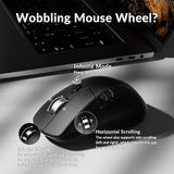 M6 Silent Wireless Gaming Mouse, 1000Hz Polling, Bluetooth 5.3/2.4Ghz/Wired, Pixart 3311 Optical Sensor Up To 12,000 Dpi, Lightweight 3.03 Oz(86G), Programmable, For Windows/Mac/Linux Black