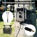 Durable Chew-Resistant Power Cable For Trail Cameras, Compatible With Tactacam Reveal X Xb Sk, Wise Eye,Covert Cameras, Snyper Cameras, Etc. 4.0X1.7Mm Dc Plug, 79"