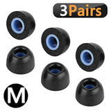 Geekria 3 Pairs Comfort Memory Foam True Wireless Earbuds Ear Tips Compatible with 4.5-6.3mm in-Ear Earphones Nozzle Blocking Noise Foam Tips/Earbud Ear Tips/Tips Eartips (M Size/Short)