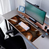 Football Gaming Mouse Pad, Desk Mat, Non-Slip Rubber Base Cool Aesthetic Mousepads For Computer Laptop Keyboard Office School Home Desktop Decor 31.5" X 11.8"