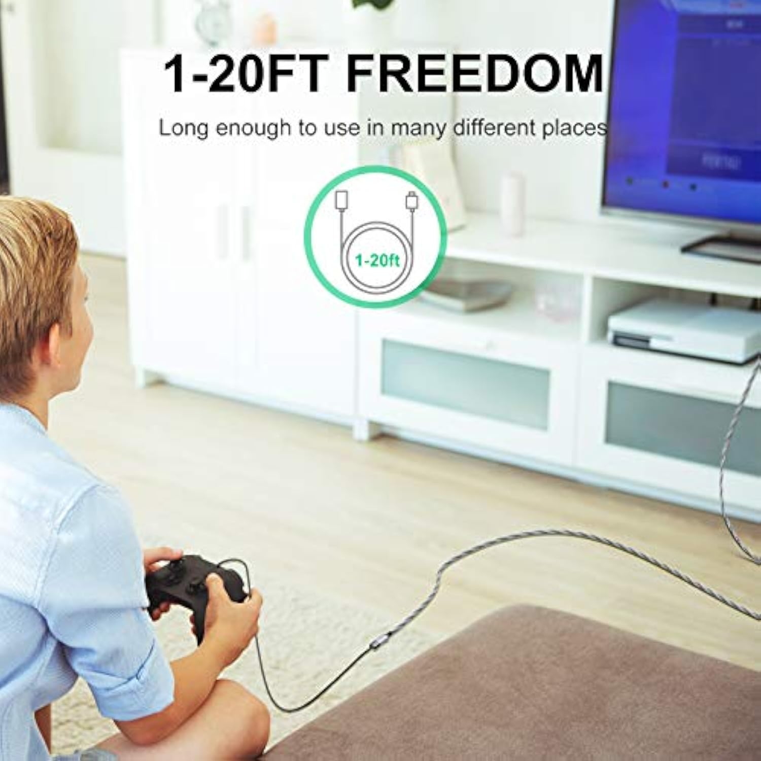 Usb Extension Cable 25 Ft - Usb 3.0 Extension Cable [Aluminum Shell, Nylon Bra