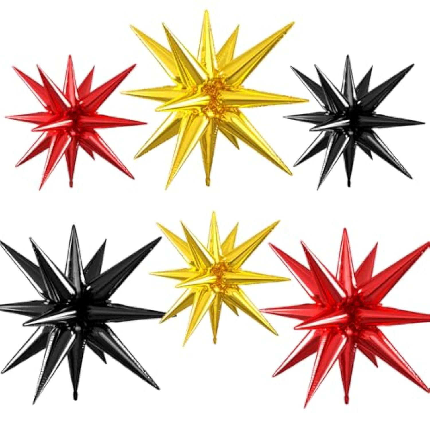 Gold Red Black Star Foil Balloons 22-27inch Party Decorations