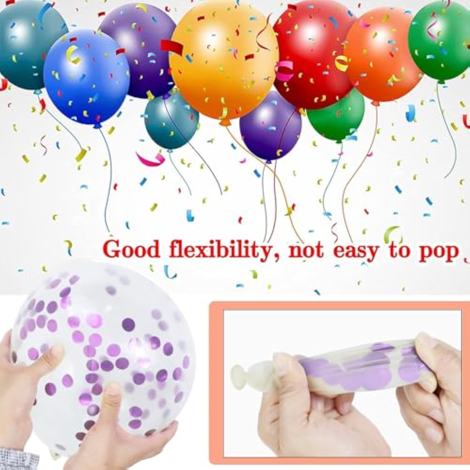 68Pcs Pink And Purple Balloons 12 Inch Metallic Purple Pink Latex Balloon Confetti Ballons With Ribbons Party Balloons For Wedding Girls Birthday Baby Shower Decorations.