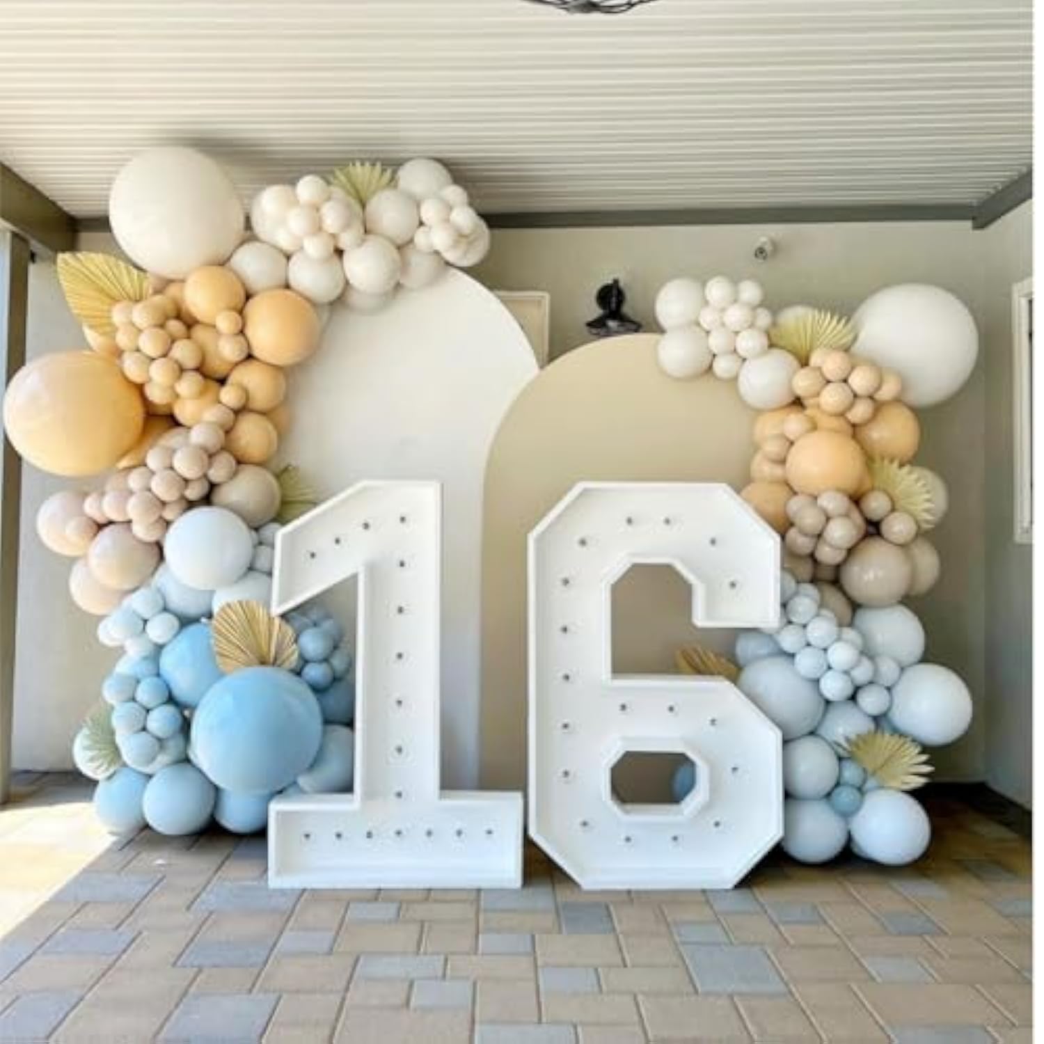 Double Stuffed Peach Balloon Garland Kit: DIY Party Decorations