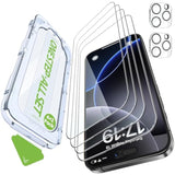 4 Pack Iphone 16 Pro Max Screen Protector With 2-Pack Camera Lens Protector[99.99%Hd Clear][9H Tempered Glass][Bubble Free][Easy Installation][Smooth Touch][Anti-Fingerprint],4+2 Dual Protection