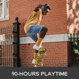 Bluetooth Headphones Over Ear, 90H Playtime, 3 Eq Modes, Hifi Audio, Enc Mic, Reinforced Durable Frame & Soft Earpads For Extended Wear, Phone, Pc, Travel