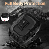 Beats Studio Buds/Bud Plus Case Cover with Lock Clip, Rugged Shockproof Protective Hard Skin for Men and Women, Includes Carabiner and Cleaner Pen, Black