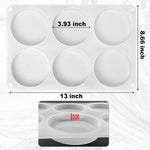 6-Cavity Deep Round Coaster Molds, 4 Inches Coaster Silicone Molds For Epoxy Resin, Coaster Resin Molds For Flower Bouquet Preservation