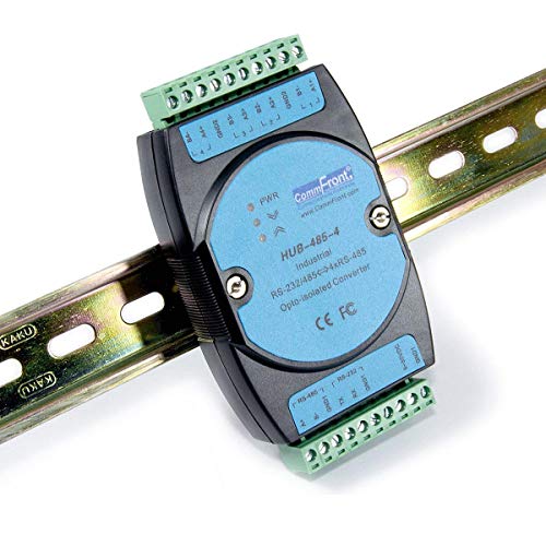 Industrial Rs485 Opto-Isolated Hub/Splitter/Repeater, 2500V Optical Isolation, Supports 4X128 Rs-485 Nodes (Expandable), Din-Rail/Wall/Panel Mount